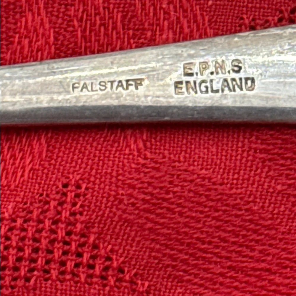 Vintage Falstaff EPNS Ornate 9” Salad serving utensil set (mlb/rmt)